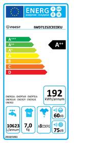 Pračka Indesit IWD 71252 C ECO CZ bílá barva
