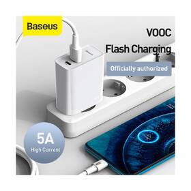 Nabíječka do sítě Baseus Speed PPS Quick Charger 30W + USB-C kabel 1m bílá

 obrázek produktu 3 z 4