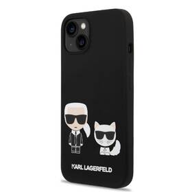 Kryt na mobil Karl Lagerfeld MagSafe Liquid Silicone Karl and Choupette na Apple iPhone 14 černý

 obrázek produktu 1 z 3