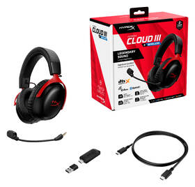 Headset HyperX Cloud III S Wireless černý/červený

 obrázek produktu 8 z 11