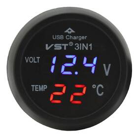 Zásuvka Compass 07427 MULTI - USB, voltmetr, teploměr 

 obrázek produktu 3 z 6