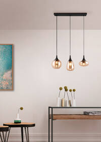 Závěsné svítidlo TRIO LUMINA, 3x E14 černé/sklo

 obrázek produktu 6 z 7
