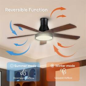 Ventilátor stropní Rohnson R-8155 černý/hnědý

 obrázek produktu 7 z 11
