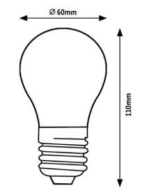 Žárovka LED Rabalux Filament E27 A60, 4W, 840lm, 4000K 

 obrázek produktu 2 z 2