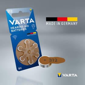 Baterie do naslouchadel Varta Hearing Aid Battery 312, blistr 6ks 

 obrázek produktu 5 z 5