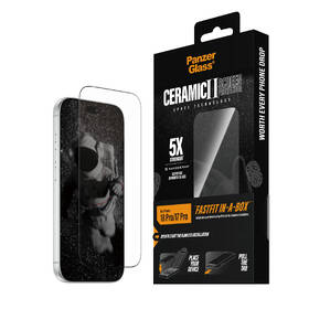 Tvrzené sklo PanzerGlass Ceramic II na Apple iPhone 18 Pro/17 Pro s bezprašným instalačním boxem černé

 obrázek produktu 3 z 6