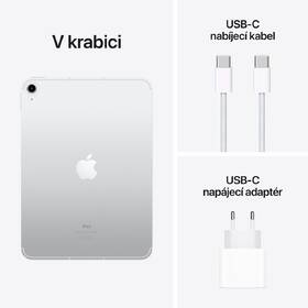 Dotykový tablet Apple iPad 10.9 (2022) Wi-Fi + Cellular 64GB - Silver 

 obrázek produktu 7 z 7