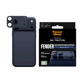Hliníková ochrana fotoaparátu PanzerGlass FENDER na Apple iPhone 17 Pro Max modré

 obrázek produktu 4 z 5