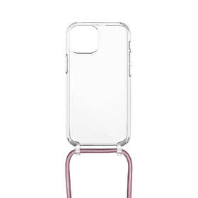 Kryt na mobil FIXED Pure Neck s růžovou šňůrkou na krk na Apple iPhone 13 mini průhledný

 obrázek produktu 1 z 7
