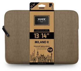Pouzdro na notebook PORT DESIGNS Milano II ECO Sleeve 13/14'' hnědé

 obrázek produktu 3 z 5