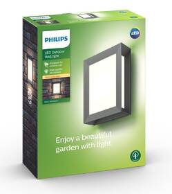 Nástěnné svítidlo Philips Karp, LED - antracitové 

 obrázek produktu 3 z 3