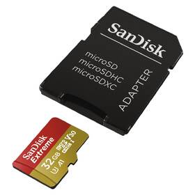 Paměťová karta SANDISK 32GB UHS-I U3 (100R/60W) + adaptér černá

 obrázek produktu 1 z 4