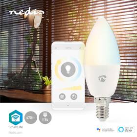 Chytrá žárovka Nedis SmartLife svíčka, Wi-Fi, E14, 470 lm, 4.9 W, Teplá - studená bílá 

 obrázek produktu 6 z 7
