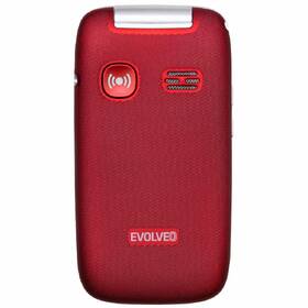 Mobilní telefon Evolveo EasyPhone FP červená barva
