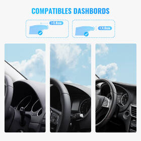 Držák na mobil UGREEN Dashboard Snap clip černý

 obrázek produktu 3 z 7