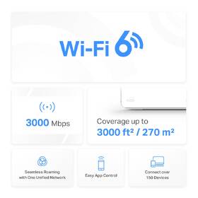 Komplexní Wi-Fi systém Mercusys Halo H80X (1 ks) bílý

 obrázek produktu 4 z 6