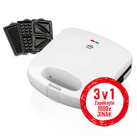 Sendvičovač ETA 4156 90000, 3 v 1 bílá barva
