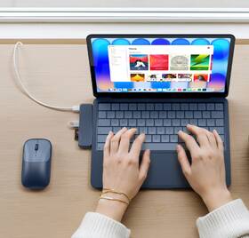 USB Hub Satechi USB-C Snap Hub (1x HDMI, 1x USB-C, 1x USB-A 3.0, 1x USB-C PD, 1x microSD/SD) tmavě modrý

 obrázek produktu 4 z 4
