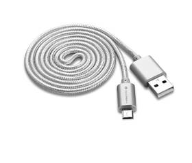 Kabel GoGEN USB/micro USB, 1m, oplétáný stříbrný

 obrázek produktu 1 z 3