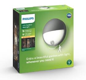 Nástěnné svítidlo Philips Capricorn, LED, senzor pohybu - antracitové 

 obrázek produktu 3 z 3