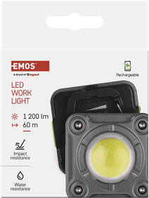 Svítilna EMOS COB LED nabíjecí pracovní reflektor, 1200 lm, 2000 mAh šedá

 obrázek produktu 13 z 14