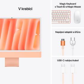 Počítač All In One Apple 24" CTO Sklo s nanotexturou M4 10× CPU 10× GPU, 16 GB, 512 GB - oranžový CZ 

 obrázek produktu 8 z 8