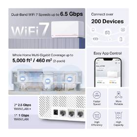 Komplexní Wi-Fi systém Mercusys Halo H37BE (2 ks) bílý

 obrázek produktu 3 z 9
