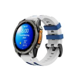 Řemínek Cubenest Premium Silicone Garmin QuickFit Band 22mm bílý/modrý

 obrázek produktu 2 z 5
