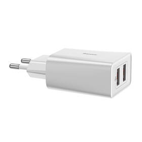 Nabíječka do sítě Baseus 2x USB, 18W bílá

 obrázek produktu 2 z 5