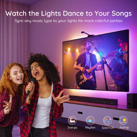 LED pásek Govee DreamView TV 75-85" SMART RGBIC 

 obrázek produktu 8 z 9