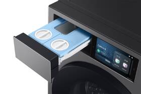 Set výrobků Samsung WF90F09C4SU4 + DV90F09F4SU4 stříbrná barva
