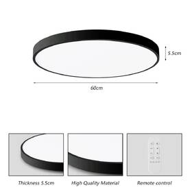 Stropní svítidlo IMMAX NEO LITE SEMPLICI SMART, 60cm, 60W, 4500 lm, s podporou BEACON, Wi-Fi, TUYA černé

 obrázek produktu 3 z 8
