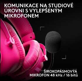 Headset Logitech G PRO X3 Lightspeed Wireless růžový

 obrázek produktu 10 z 17