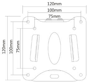 Držák TV GoGEN S pevný, pro úhlopříčky 13'' až 27'', nosnost 30 kg černý

 obrázek produktu 1 z 2