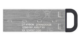 USB Flash Kingston DataTraveler Kyson 256GB stříbrná barva
