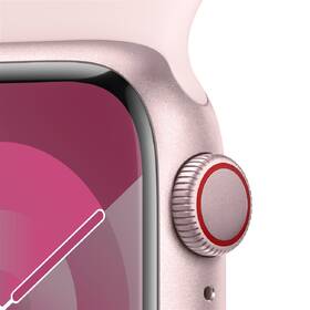 Chytré hodinky Apple GPS + Cellular 45mm pouzdro z růžového hliníku - světle růžový sportovní řemínek - M/L 

 obrázek produktu 2 z 9