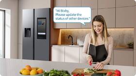 Americká lednice Samsung RS90F66BEFEO černá barva
