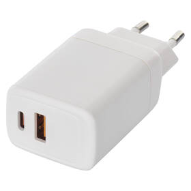 Nabíječka do sítě EMOS GaN, 45W, 1x USB-A/1x USB-C bílá

 obrázek produktu 1 z 14