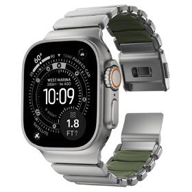 Řemínek NOMAD Stratos FKM na Apple Watch 45/46/49mm, titanový stříbrný/zelený

 obrázek produktu 2 z 12