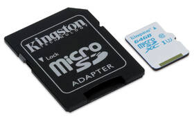 Paměťová karta Kingston 64GB UHS-I U3 (90R/45W) + adapter 

 obrázek produktu 1 z 2
