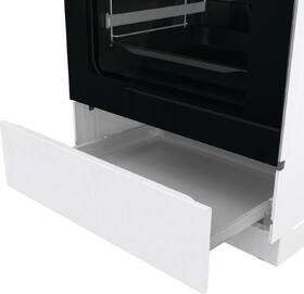 Sklokeramický sporák Gorenje GECS6C70WPA bílá barva
