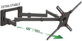 Držák TV Barkan BM464XL, polohovatelný, pro úhlopříčku 13" až 83", nosnost 50 kg černý

 obrázek produktu 4 z 4