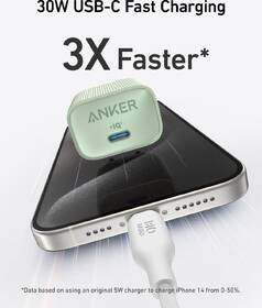 Nabíječka do sítě Anker 511 Nano 4 30W, USB-C zelená

 obrázek produktu 6 z 9