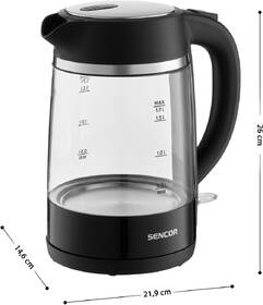 Rychlovarná konvice Sencor SWK 2711BK černá/sklo

 obrázek produktu 1 z 14