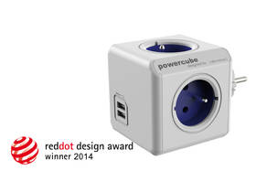 Rozbočovací zásuvka Powercube USB, 4x zásuvka, 2x USB bílá/modrá

 obrázek produktu 5 z 8