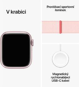 Chytré hodinky Apple GPS + Cellular 45mm pouzdro z růžového hliníku - světle růžový provlékací sportovní řemínek 

 obrázek produktu 9 z 9