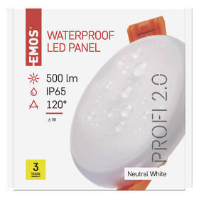 Vestavné svítidlo EMOS Vixxo, kruh, 6W, neutrální bílá bílé

 obrázek produktu 2 z 2