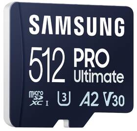 Paměťová karta Samsung 512GB UHS-I U3 (200R/130W) + SD adaptér 

 obrázek produktu 5 z 6