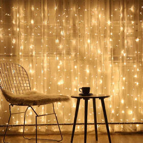 Vánoční osvětlení ColorWay vnitřní, 300 LED, 3× 3m, 220–240V AC, teplá bílá 

 obrázek produktu 7 z 17
