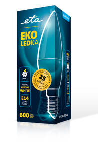 Žárovka LED ETA EKO LEDka svíčka 7W, E14, neutrální bílá 

 obrázek produktu 3 z 3